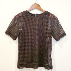Banana Republic Fish Net Punk Rock Top XS